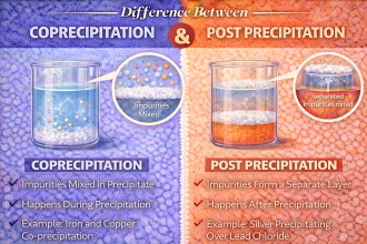 Difference Between Coprecipitation and Post Precipitation