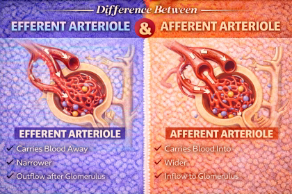 Difference Between Efferent and Afferent Arteriole Explained