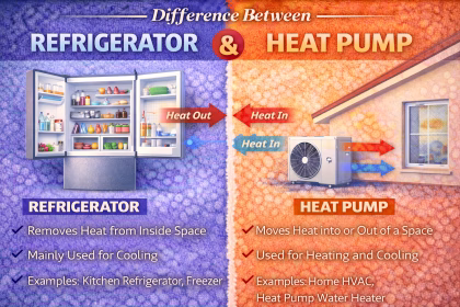 Difference Between Refrigerator and Heat Pump Explained