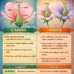 Difference between Carpel and Pistil