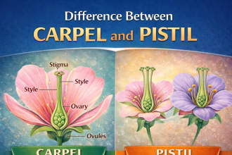Difference between Carpel and Pistil
