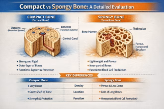 Compact vs Spongy Bone