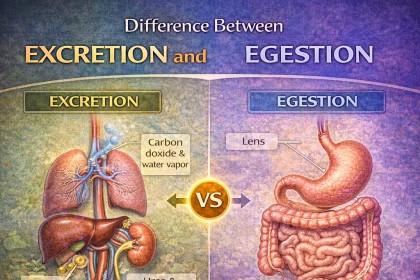Difference Between Excretion and Egestion in Biology