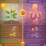 Difference Between Photosynthesis and Respiration in Biology