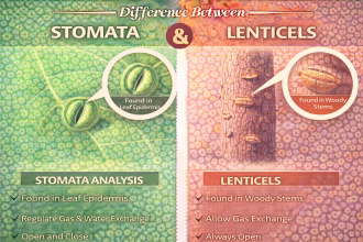 Difference Between Stomata and Lenticels with Examples