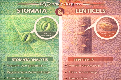 Difference Between Stomata and Lenticels with Examples