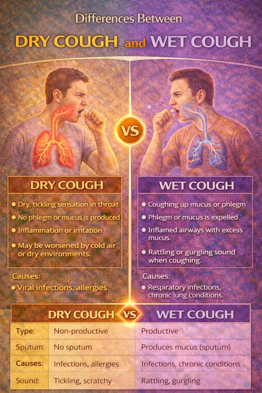 Differences Between Dry Cough and Wet Cough Explained