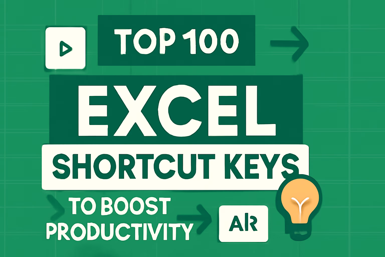 100 Excel Shortcut Keys