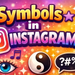 Symbols in Instagram