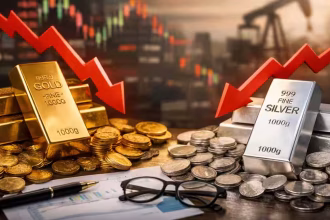 gold price down 3.9 percent