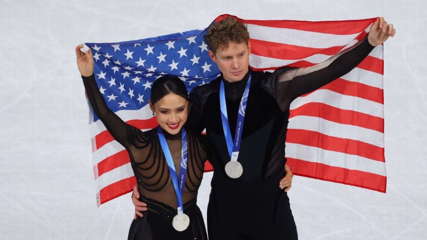 Madison Chock Evan Bates Olympic silver